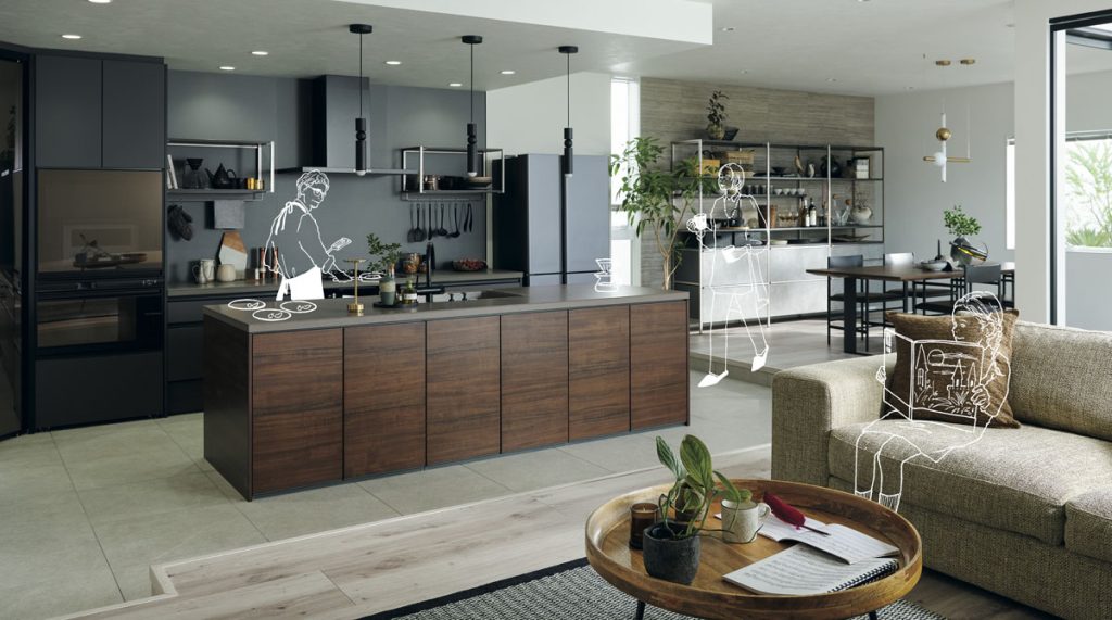 LIXILのシステムキッチンノクト