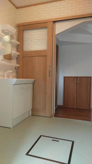 施工後の洗面所