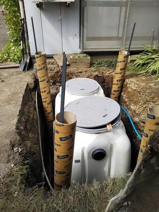 合併浄化槽埋設工事