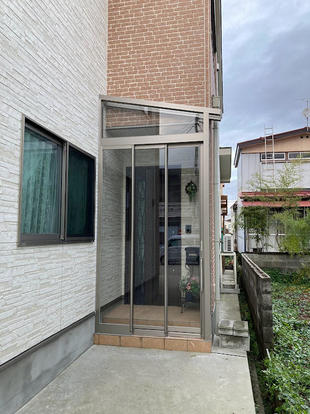 大仙市　LIXIL風除室設置工事