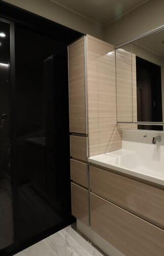 バスルームと洗面室を、美しくつなぐドア