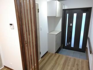 広くなった玄関ホール