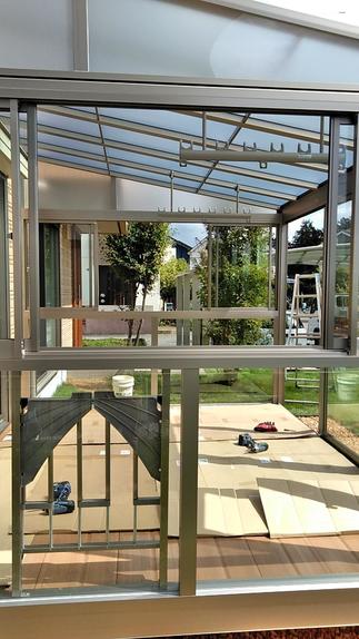 風を採り込んで、洗濯物が乾きやすい開口部