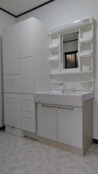 洗面室【施工後】～収納キャビネット～