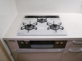 お手入れ簡単なガスコンロ