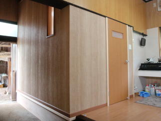 土間部分をおしゃれに