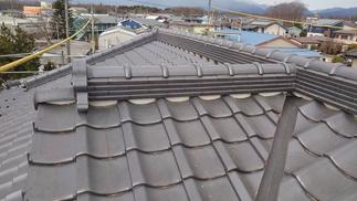 瓦屋根の修繕後