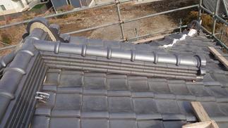 瓦屋根の修繕後