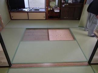藁の3倍程の断熱性能のある畳へ交換