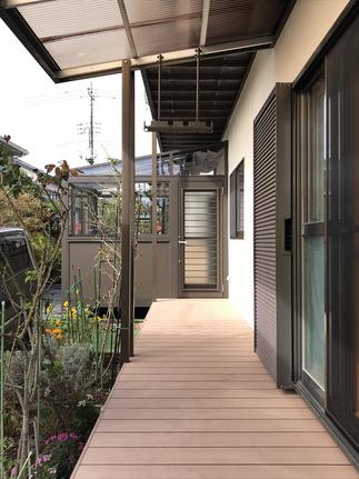 人工木デッキ【樹ら楽ステージ】を贅沢に