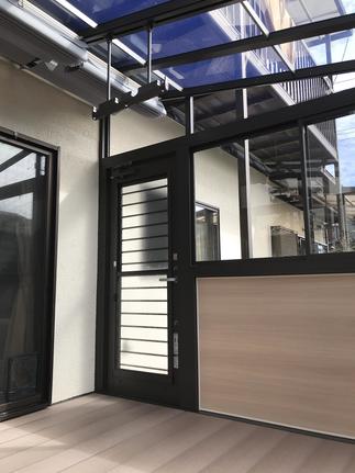 採風ドアで庭への出入りもラクラク