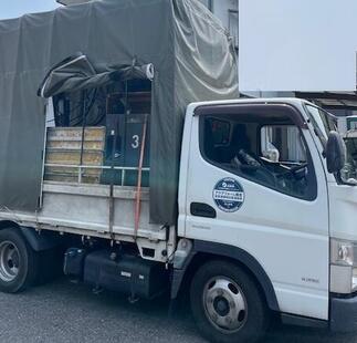 吹付け断熱工事当日1