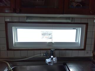 キッチン窓リプラス設置