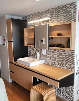 リビング空間に洗面台がやってきました！