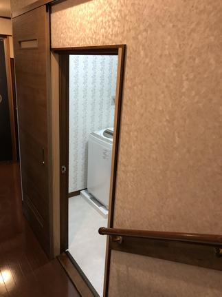 改修後の脱衣室ﾄﾞｱ