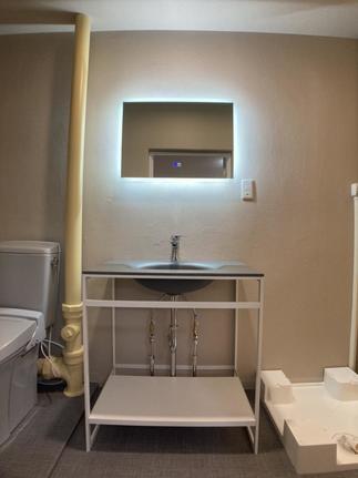 お客様支給の洗面台・鏡