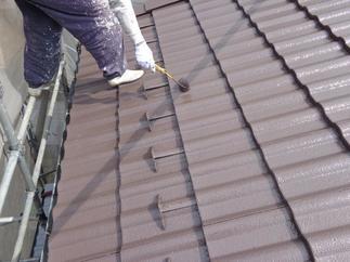 屋根塗装の様子②