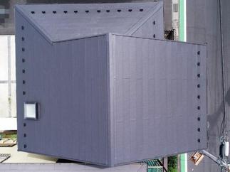 施工後　真上よりドローンカメラで撮影