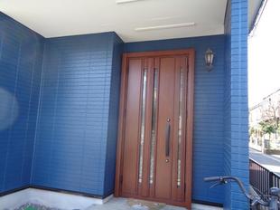 春日部市　玄関ドア・外壁塗装・屋根カバー工法リフォーム