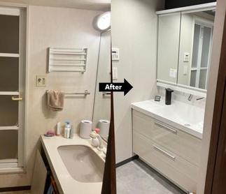 ☆洗面化粧台・脱衣所　Before＆After☆