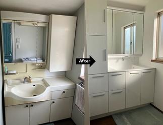☆洗面化粧台　Before＆After☆