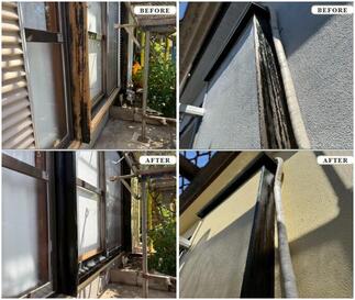 ☆木枠　木部の塗装　Before＆After☆