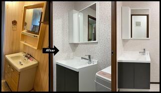 ☆洗面化粧台　Before＆After☆