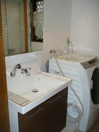 洗面脱衣室完成