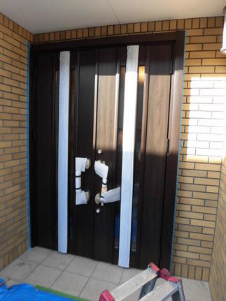 リシェント両開きドア取付