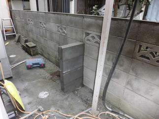 ブロック控えの新設