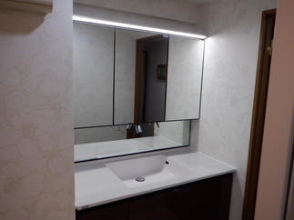 洗面所　完成状況