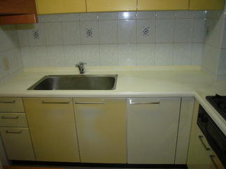 工事前シンク側