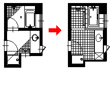図面（施工前→施工後）