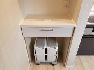 家電収納とゴミ置き場