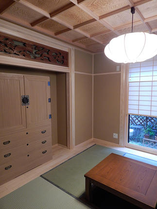 細部にまでこだわって作り上げた和室