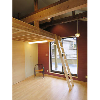 8帖のロフト付き２階の大広間