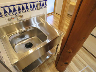 施主様念願の洗い場