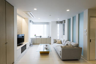 光溢れるリビングゾーン