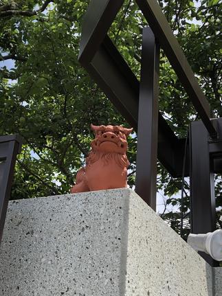 守り神のシーサー　