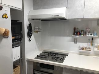 ガラストップガスコンロ＋オーブン