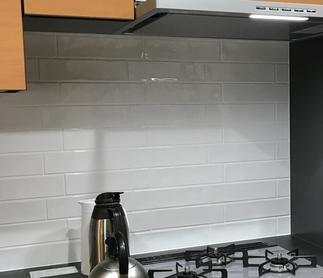 タイルの貼り方も一工夫