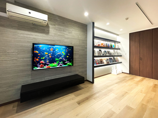 壁が主役になるリビングリノベーション