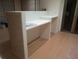 リフォーム後のキッチン背面カウンター