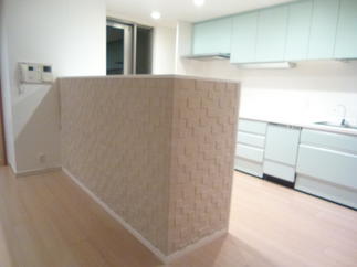 リフォーム後のキッチン背面カウンター②