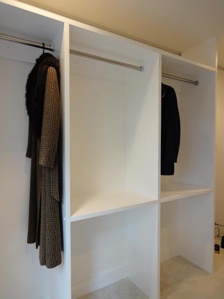 リフォーム後のウォークインクローゼット収納