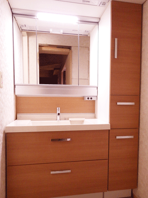 リフォーム後の洗面化粧台