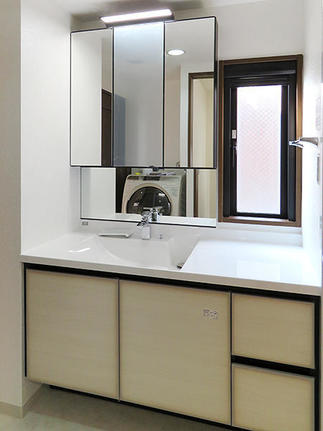 リフォーム後の洗面化粧台