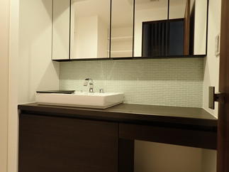 リフォーム後の洗面室