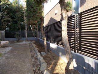 リフォーム後のフェンス