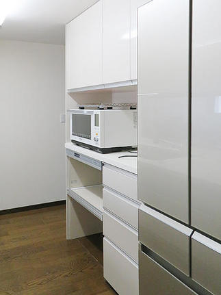 リフォーム後のキッチン背面収納